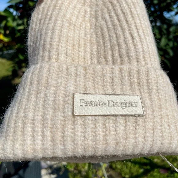 Favorite Daughter Cream Knit Beanie - Picture 10 of 11
